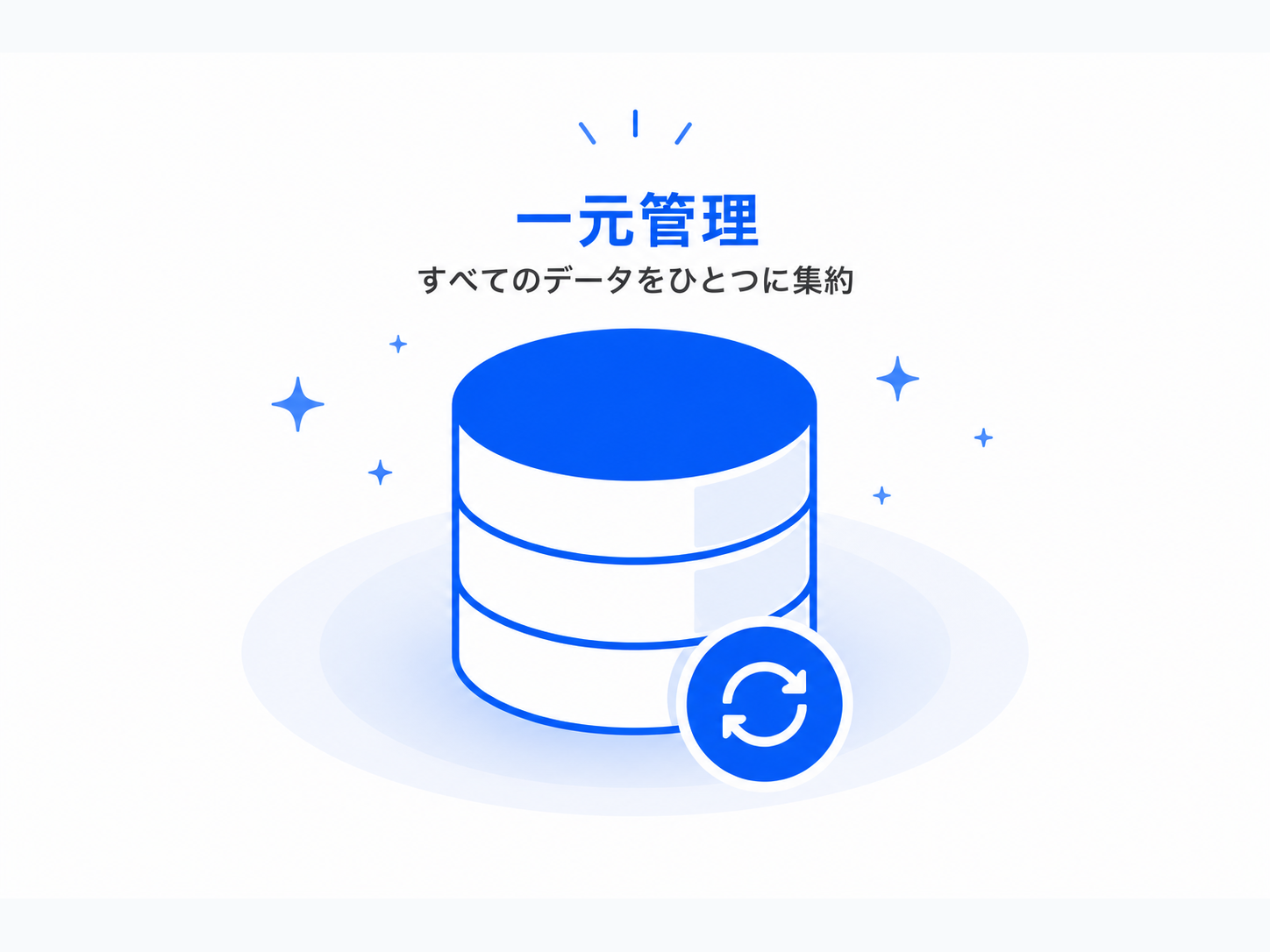 広告・社内データを貴社仕様で集約・一元管理するイメージ
